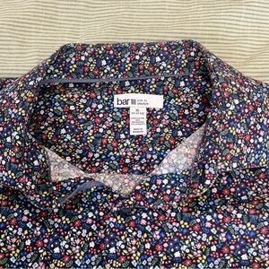 Bar III Men's Navy Floral Button Down Shirt